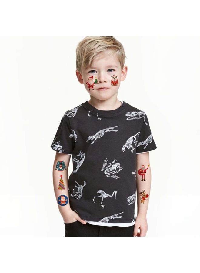 Ooopsiun Christmas Tattoos for Kids - 100 Tattoos | Party Favors & Decorations for Children, Santa Claus, Christmas Tree, Snowman, Reindeer - Image 3