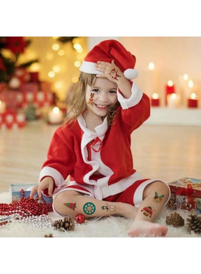 Ooopsiun Christmas Tattoos for Kids - 100 Tattoos | Party Favors & Decorations for Children, Santa Claus, Christmas Tree, Snowman, Reindeer - Image 4