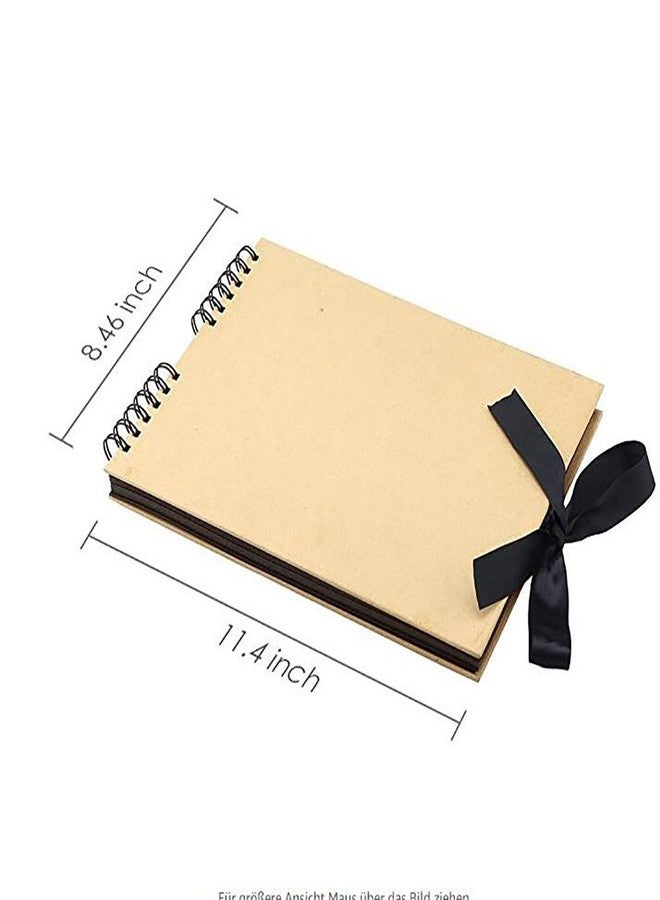 Gotideal DIY Scrapbook Album Craft Paper Wedding and Anniversary Photo Album Family Scrapbook，DIY Accessories and Scrapbooking Supplies,40 Sheets（Yellow） - Image 3