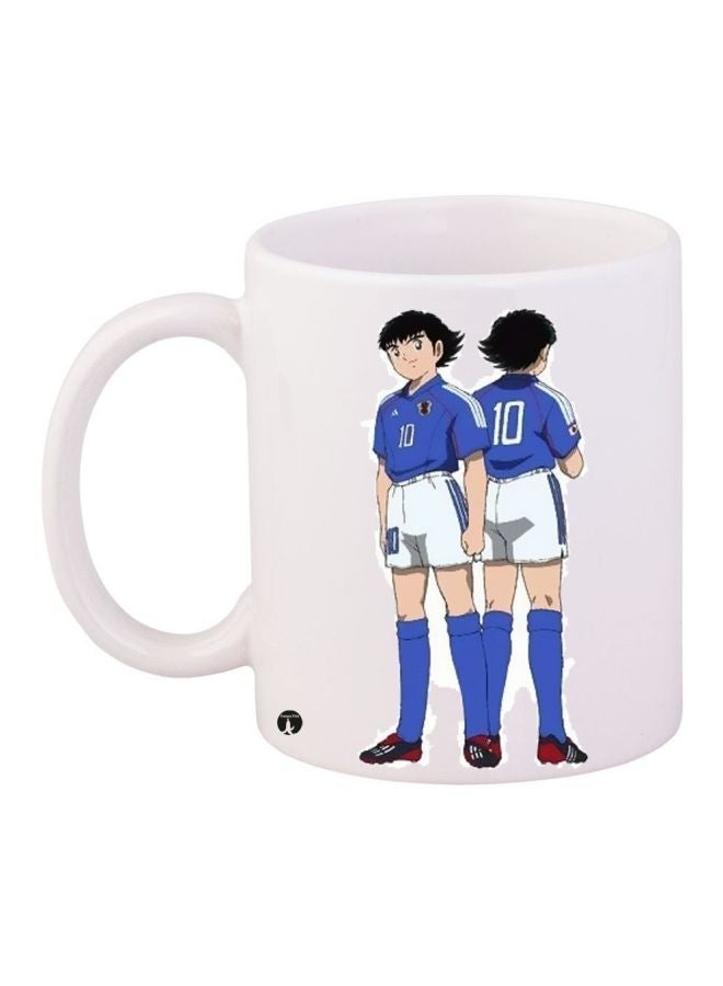 RYN Printed Coffee Mug White/Blue/Black 11ounce