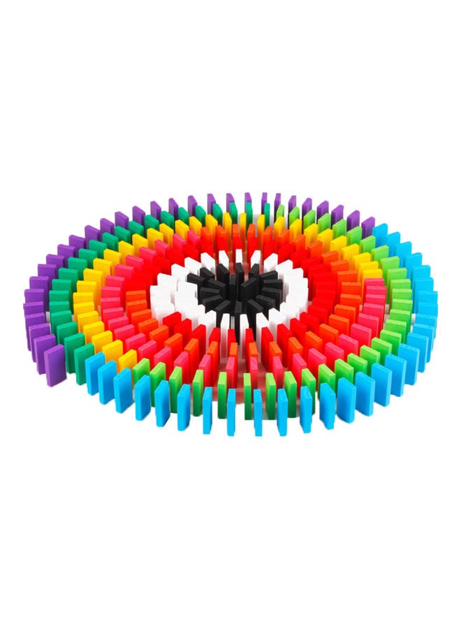 Kidle 100 Piece Dominoes Blocks Set - Image 1