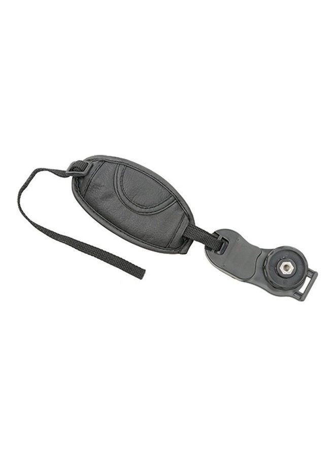 NIBEMINENT Soft Faux Leather Hand Grip Wrist Strap Black  - Image 5