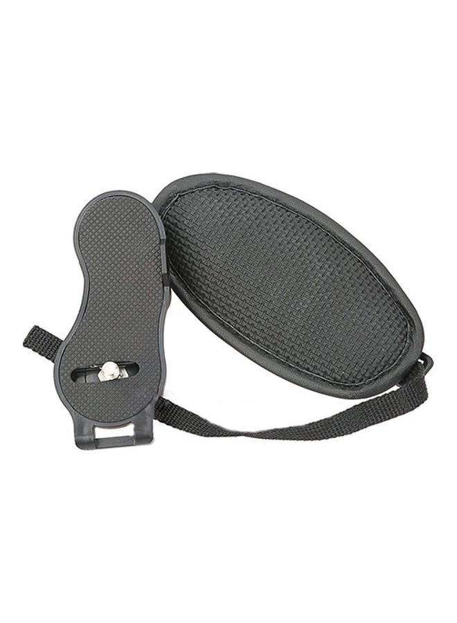 NIBEMINENT Soft Faux Leather Hand Grip Wrist Strap Black  - Image 3
