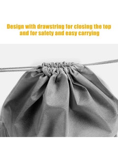 yongsheng 18 Pack Dust Bags for Handbags Drawstring Bags, Multiple Sizes Non-Woven Fabric Dustproof Handbag Storage Organizer Drawstring Bag Dust Coverr (Grey)  - Image 4