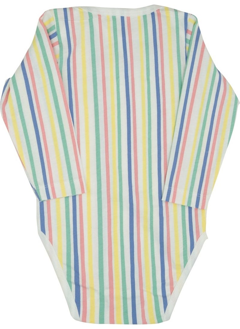 Jrmori Stripe Printed Long Sleeve Bodysuit  - Image 2