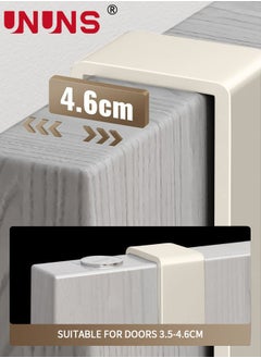 UNUNS Over The Door Hooks,7 Hook Sturdy Door Hanger,Heavy Duty Easy to Install, for Bathroom,Bedroom,Kitchen,Hanging Towels,Coats  - Image 5