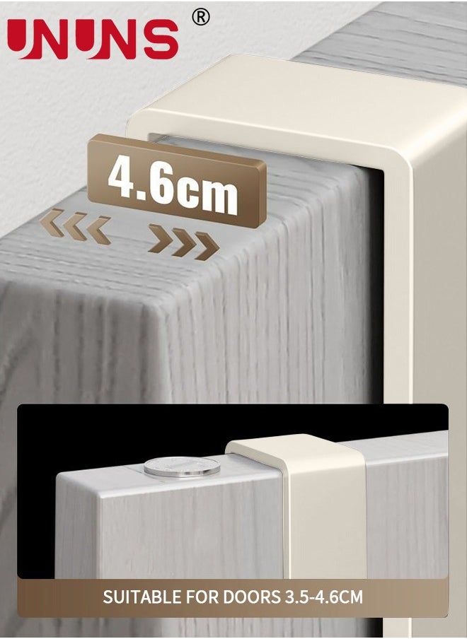 UNUNS Over The Door Hooks,7 Hook Sturdy Door Hanger,Heavy Duty Easy to Install, for Bathroom,Bedroom,Kitchen,Hanging Towels,Coats  - Image 5