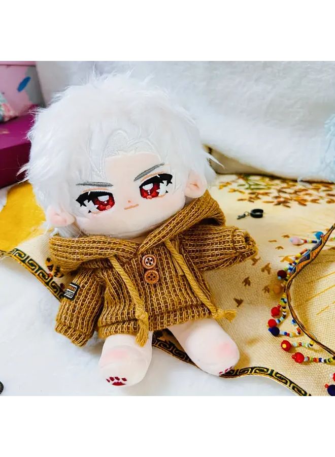 White Hair Bird Doll With Skeleton 8 Inch Plush Collectible Figurine - Image 4