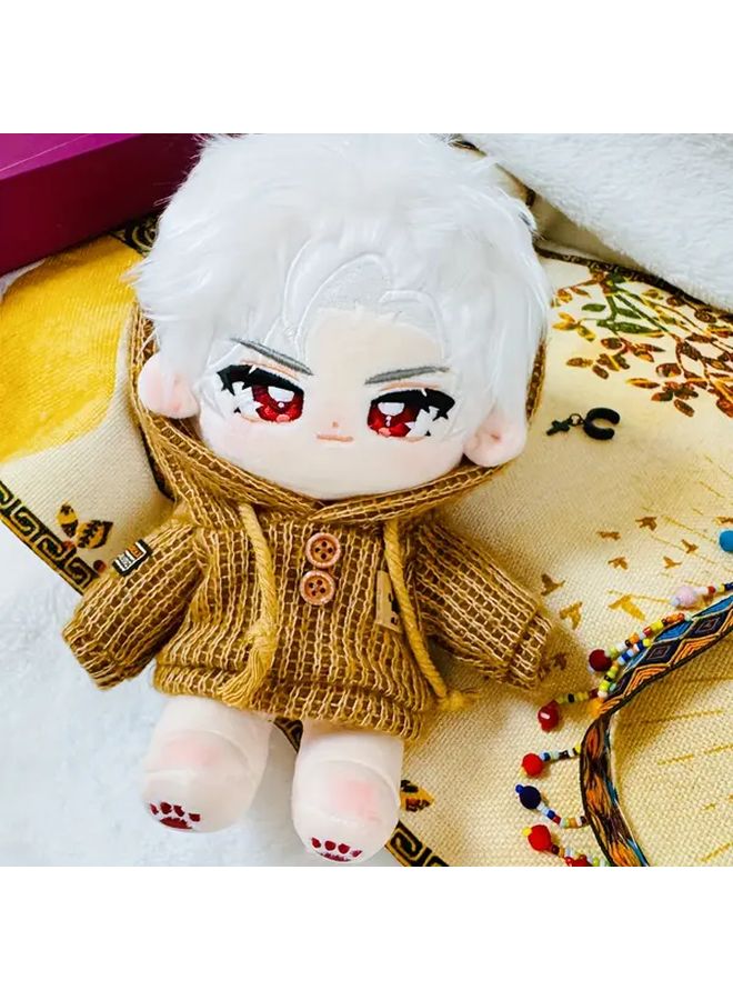 White Hair Bird Doll With Skeleton 8 Inch Plush Collectible Figurine - Image 5