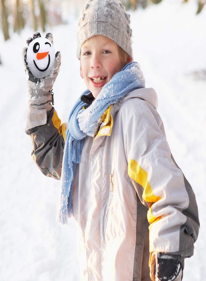 Cooraby 18 Pieces 2.4 Inches Snow Toy Ball Set Fun Set Plush Snowmen Balls Fake Snow Toy Ball Set Realistic and Interesting for Winter Game (Snowman A) - Image 4