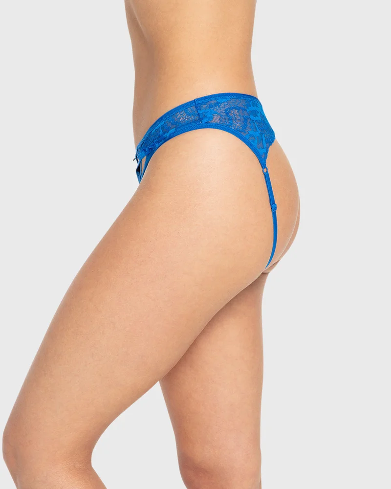 Isla & Evie Isla & Evie Princess Blue Lace Cheeky Panty