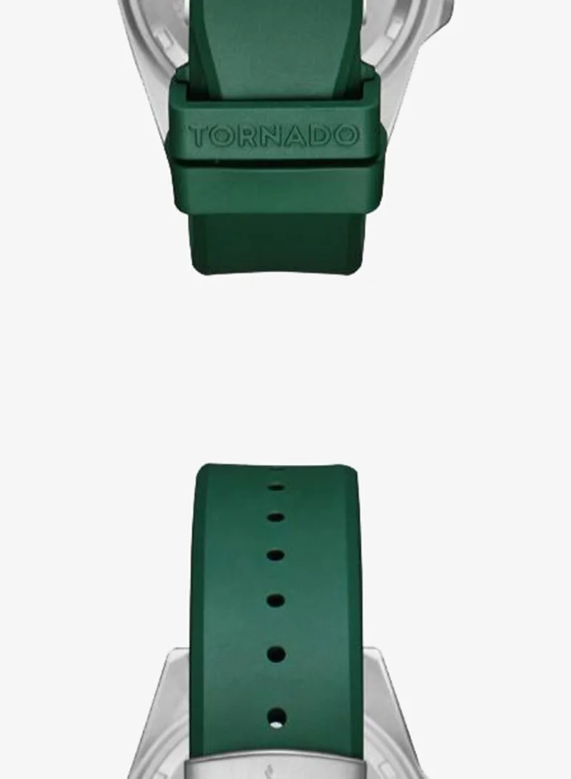 Tornado  Men's High Quality Flexible And Durable Silicone 3H with date Display Watch T22001-SSHH - 42mm mm for Men | Best Price UAE