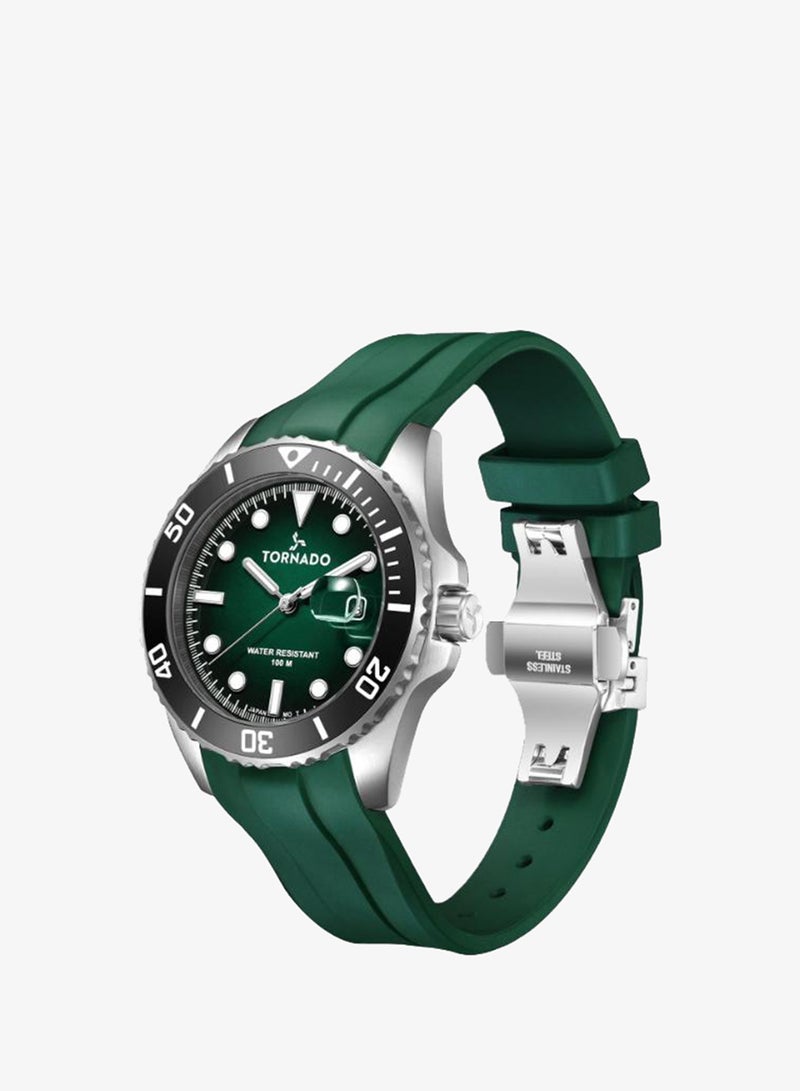 TORNADO Men's High Quality Flexible And Durable Silicone 3H with date Display Watch T22001-SSHH - 42mm mm - Image 2
