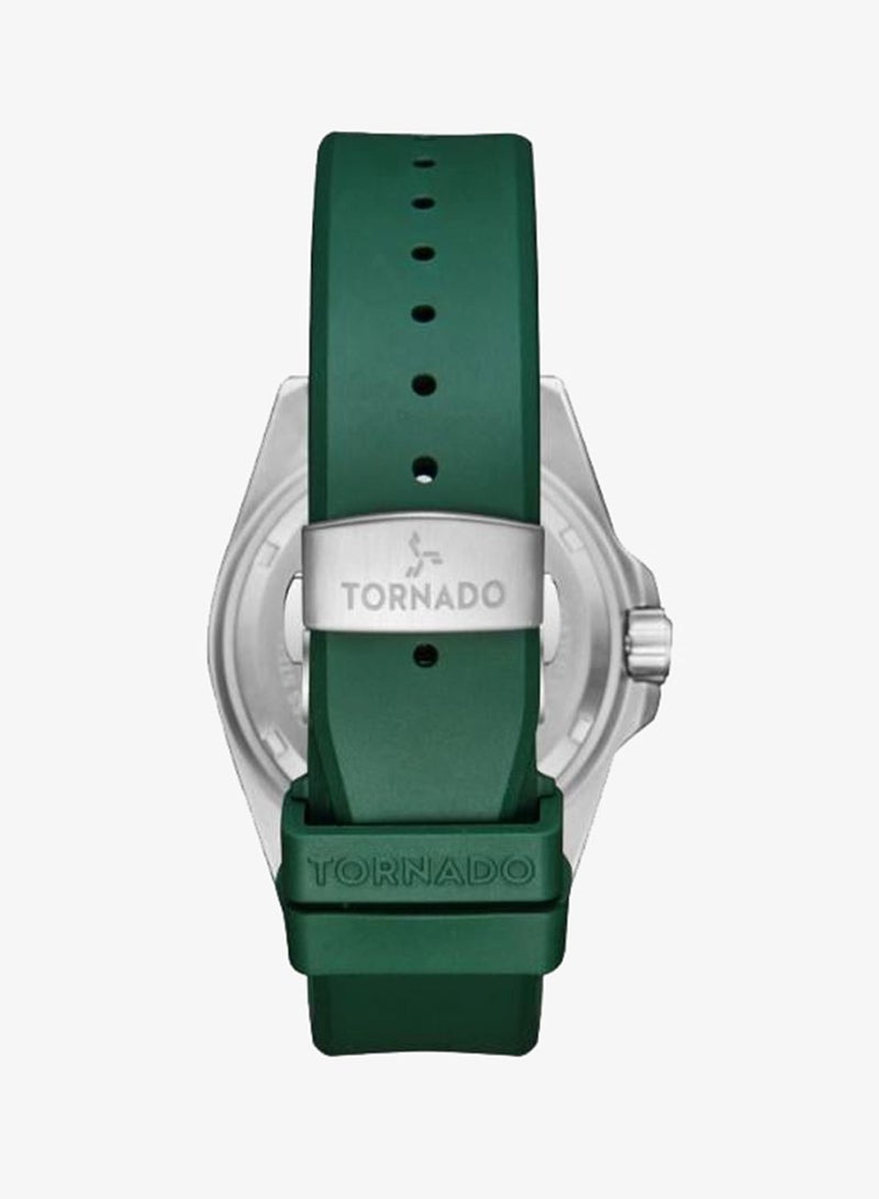 TORNADO Men's High Quality Flexible And Durable Silicone 3H with date Display Watch T22001-SSHH - 42mm mm - Image 3