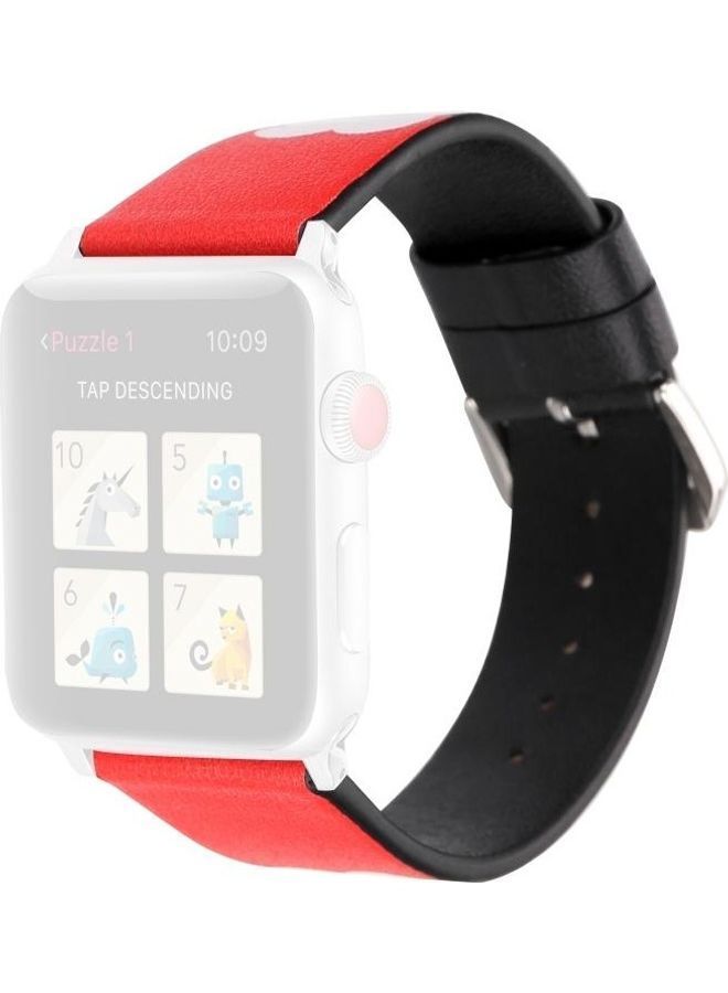 NIBEMINENT Love Series Leather Replacement Watchbands For Apple Watch 7/6/5/4/3/2/1/SE 41/40/38 Multicolour - Image 1