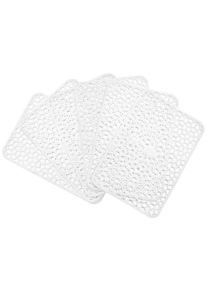 Kuber Industries Polyvinyl Chloride Thick PVC 6 Piece Refrigerator Drawer Mat Set|Waterproof Non-Slip Mats|Washable Mats Covers Pads - (White) - Image 1