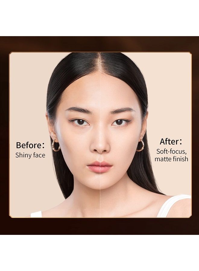 ZEESEA [Palace Identity] Winged Deer Translucent Compact Powder,Mercerized Matte Makeup Powder,Long Lasting Smooth for Shine Silky Look,Stay Matte Fixed Tonic Dual-use Pressed Powder