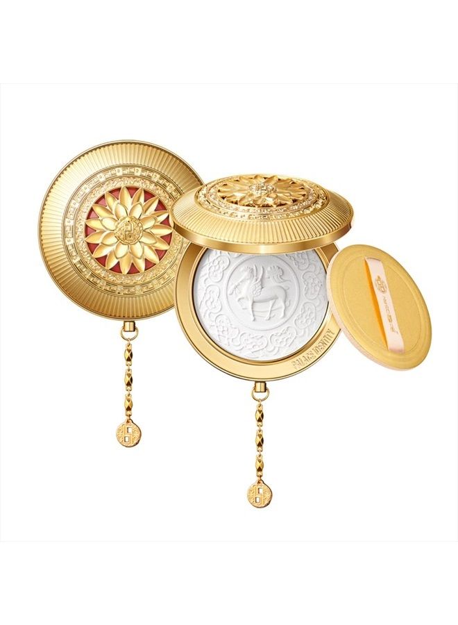 ZEESEA [Palace Identity] Winged Deer Translucent Compact Powder,Mercerized Matte Makeup Powder,Long Lasting Smooth for Shine Silky Look,Stay Matte Fixed Tonic Dual-use Pressed Powder