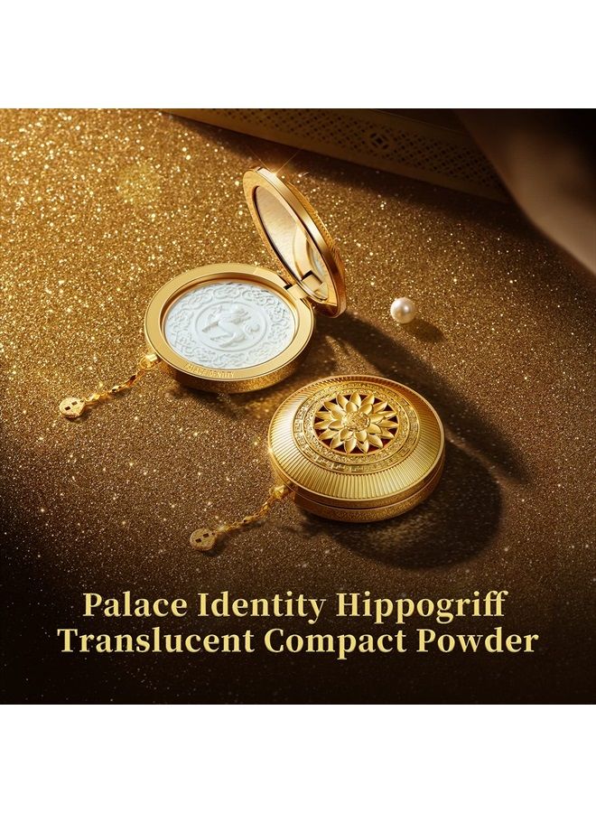 ZEESEA [Palace Identity] Winged Deer Translucent Compact Powder,Mercerized Matte Makeup Powder,Long Lasting Smooth for Shine Silky Look,Stay Matte Fixed Tonic Dual-use Pressed Powder