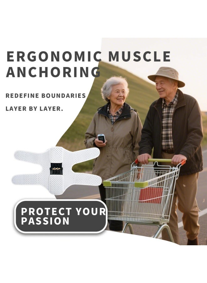 كيلا دعامة معززة لدعم الركبة، ودعم المفاصل بقوة زنبركية لتسلق السلالم، ومساعدة القرفصاء لكبار السن - Image 4