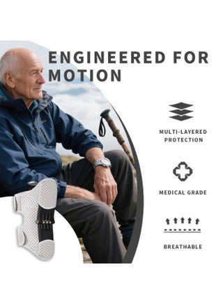 Knee Support Booster Brace, Spring-Powered Joint Support for Climbing Stairs, Squatting Assistance for Elderly - view 5