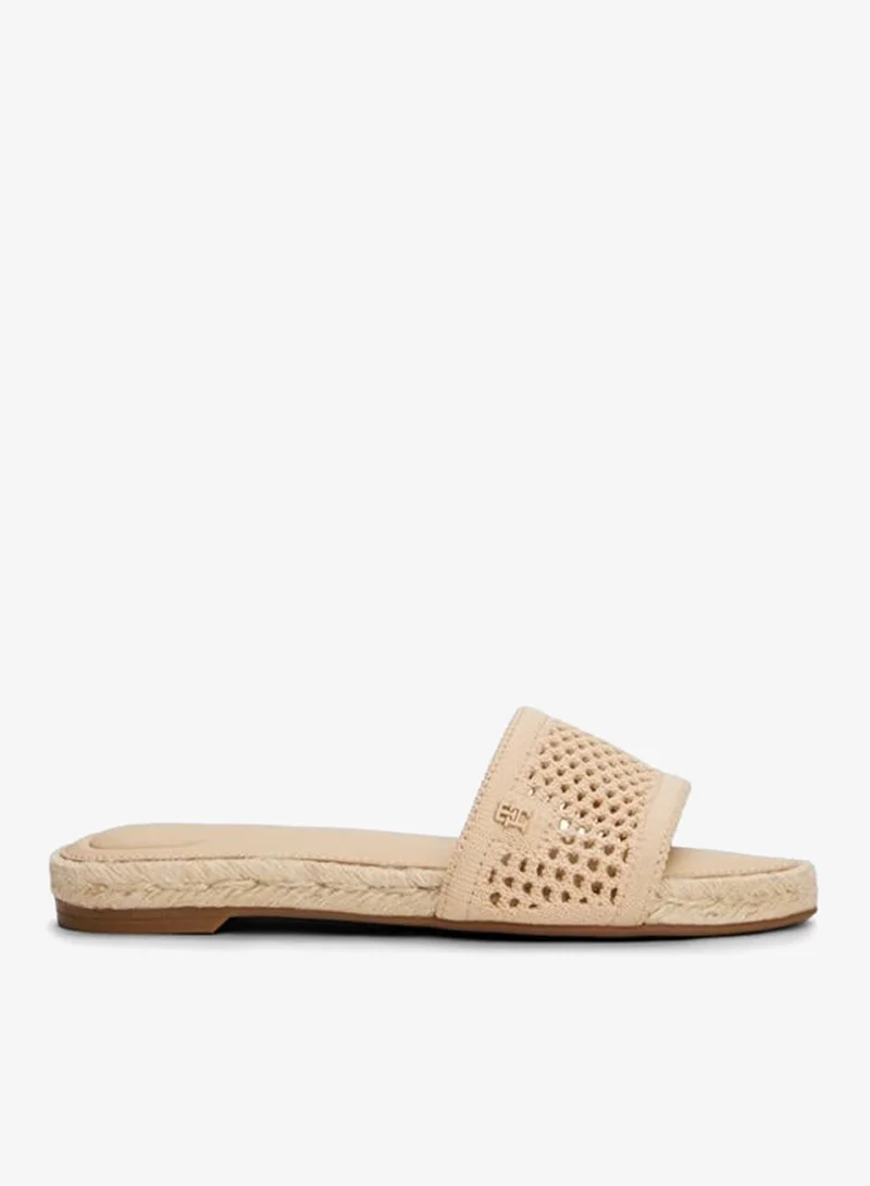 Knit Mesh Flat Sandal Espadrille Sandals