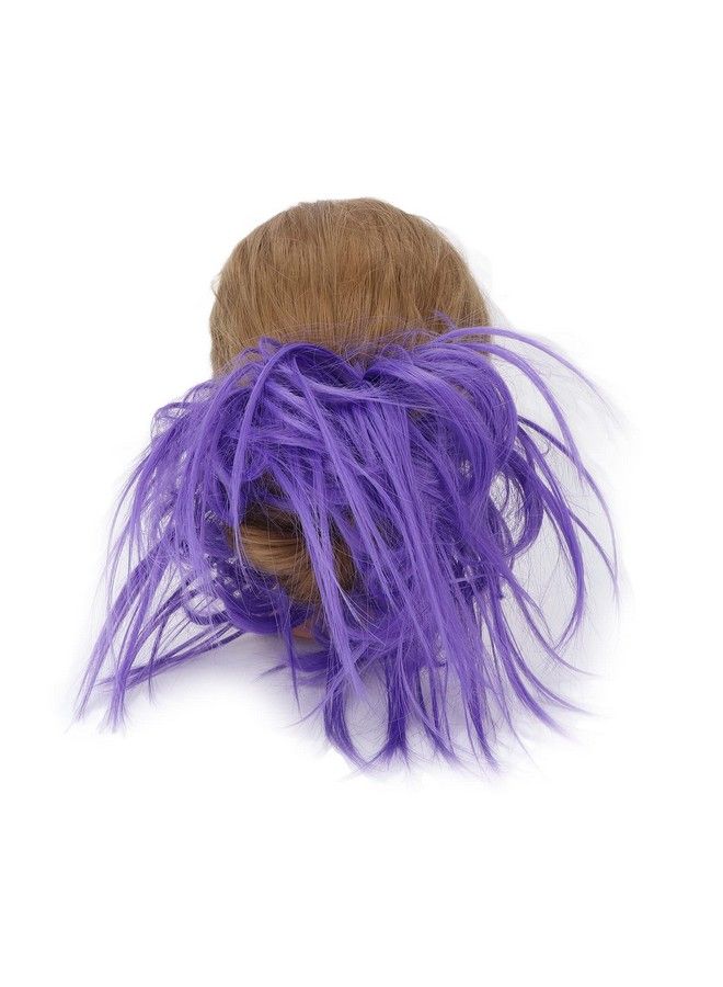 Betued Messy Hair Bun Hair Pieces Fashionable Tousled Updo Messy Bun Hairpiece Messy Synthetic Chignon Ponytail Hairpieces Updo Hair Bun Hair Extension For Women Girls (Q17Purple#) - Image 5