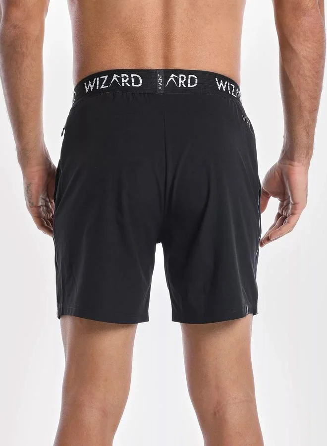 Wizard  Men Black Lightweight Running Shorts for Men | Best Price UAE