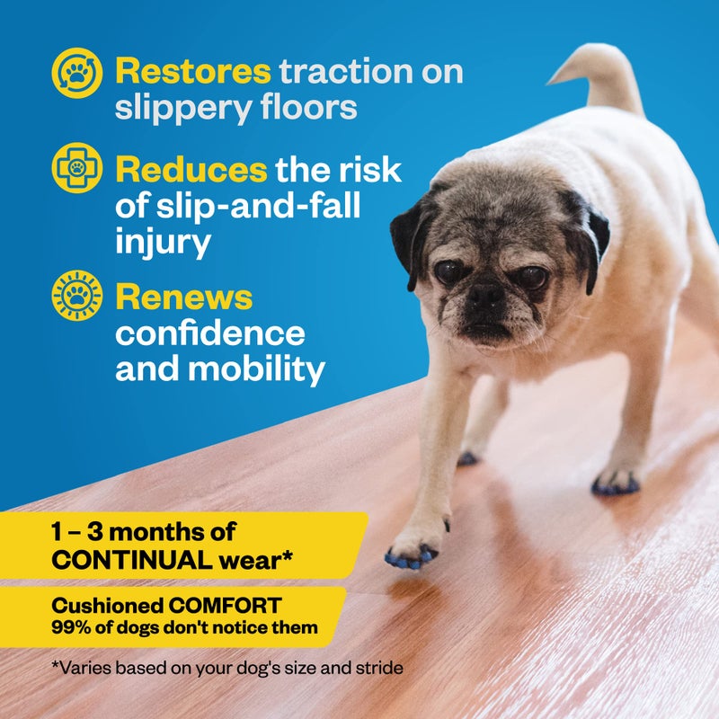 Dr. Buzby's Dr Buzby's Large ToeGrips for Dogs - Instant Traction on Wood/Hardwood Floors - Anti Slip Relief - Grippers for Senior Dogs - Stop Sliding Instantly - Rubber Nails for Paws - 1 Pack (20 Grips) - Image 4