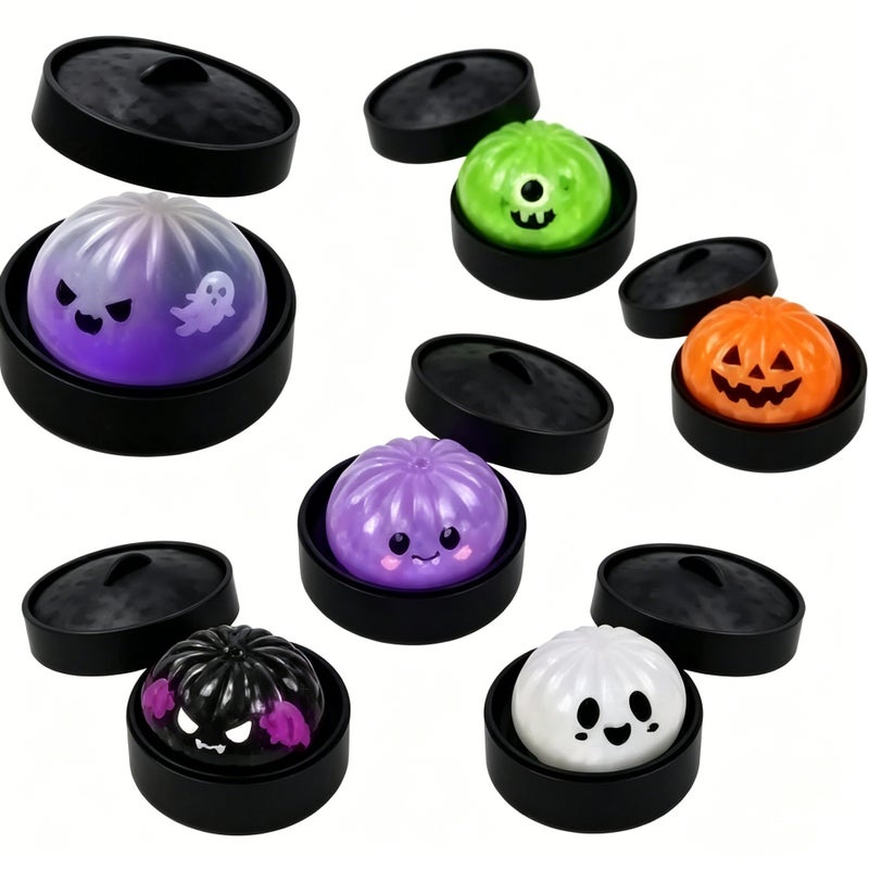 Halloween Ghost Dumpling Squish Stress Relief Toy - Image 5