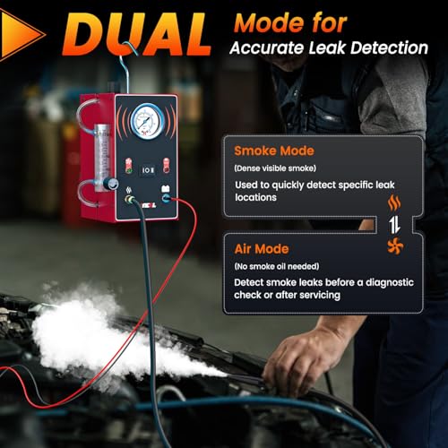 Ancel ANCEL S300 Smoke Machine Automotive Built in Air Pump, EVAP Smoke Machine Leak Tester with Pressure Gauge Flow Meter, Odorless Automotive Smoke Machine Leak Detector, Vacuum Smoke Tester Automotive - Image 3