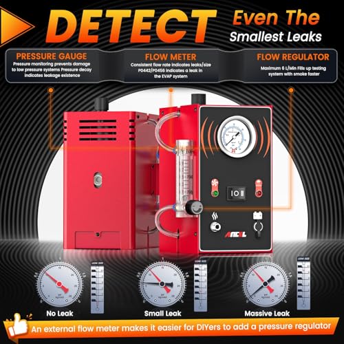 Ancel ANCEL S300 Smoke Machine Automotive Built in Air Pump, EVAP Smoke Machine Leak Tester with Pressure Gauge Flow Meter, Odorless Automotive Smoke Machine Leak Detector, Vacuum Smoke Tester Automotive - Image 4