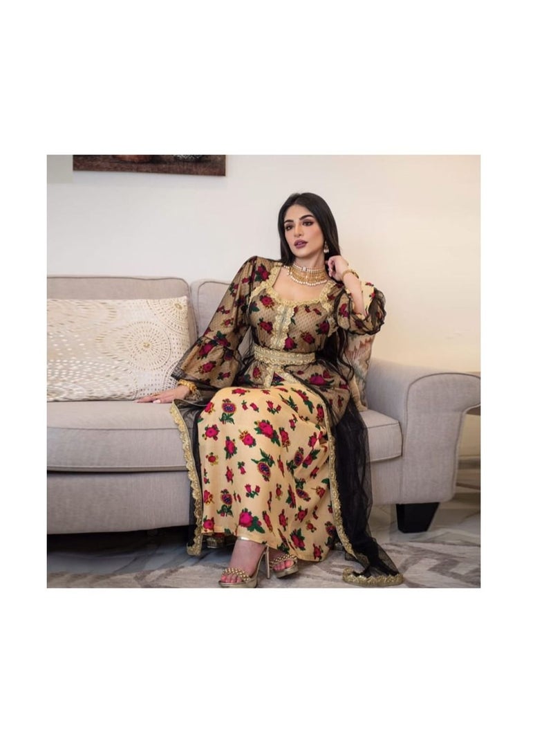 نوثينج فستان نسائي طويلة الأكمام ، متعدد اللوان - مقاس L - Image 2