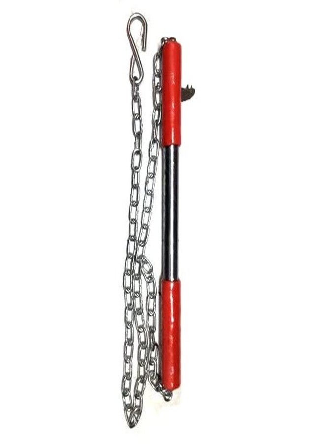 AFPIN Steel Chin up Bar, Steel Chin Up, Sangal Rod with Chain Hanging Rod Chin up Hanging Rod, Pull up bar, Height Increaser and Pull up bar for Home with Heavy Duty Chain - Image 2