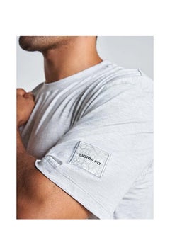 SIGMA FIT Sigma Fit GRAY OVER-SIZED SPLIT TEE - XL ,Color: GRAY  - Image 4
