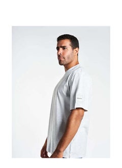 SIGMA FIT Sigma Fit GRAY OVER-SIZED SPLIT TEE - XL ,Color: GRAY  - Image 2