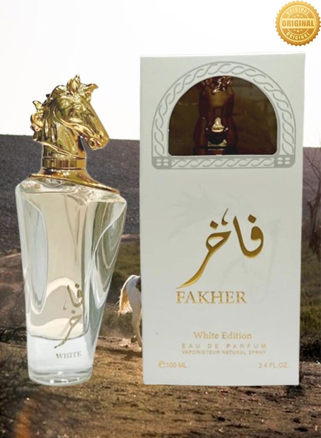 White 7 Pieces Fakher White Edition Perfume 100ml EDP - Image 2