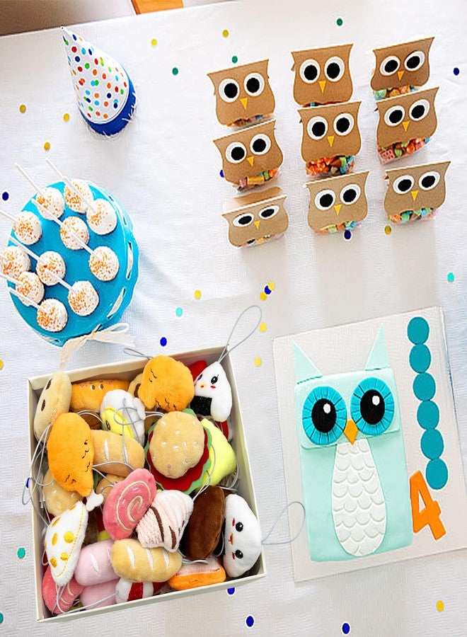 XIPEGPA 40 PCS Mini Food Plush Toy Set Cute Small Food Stuffed Toy Keychain for Party Favors Keychain Ornament for Goody Bag Easter Egg Stuffers Carnival Birthday Party Classroom Prizes - Image 3