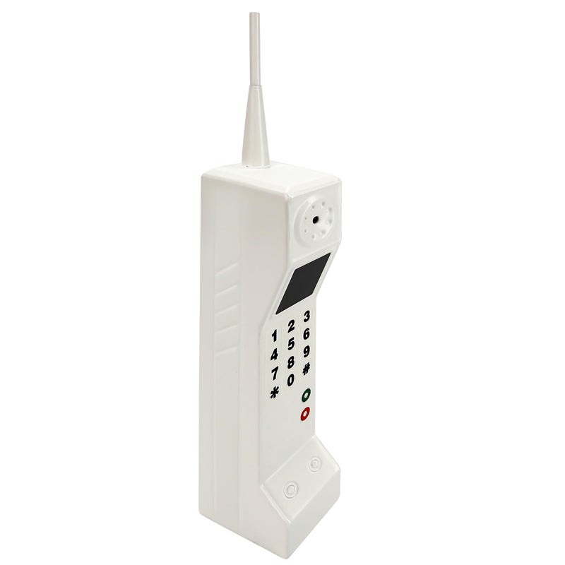 BuleVina Retro 80s 90s Vintage Brick Cell Phone Ornament, Fake Cellular Phone Model, Old Fashioned Portable Cordless Mobile Simulation Photographic Prop, Party Decoration, Stage, Home Decor, Collectible Accent - Image 1