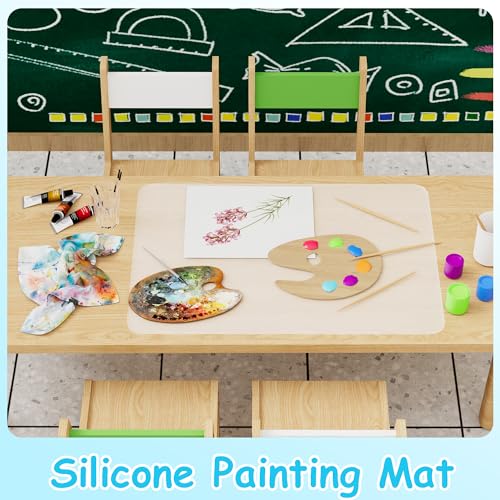 PABUSIOR Small Silicone Mats for Crafts: Translucent Liner, 7.9×9.5 In (4/Pack), Heat Resistant, Non-Slip Silicone Kids Mat for Jewelry, Epoxy Resin, Glitter Slime, Manicure, DIY Sheet - Image 2