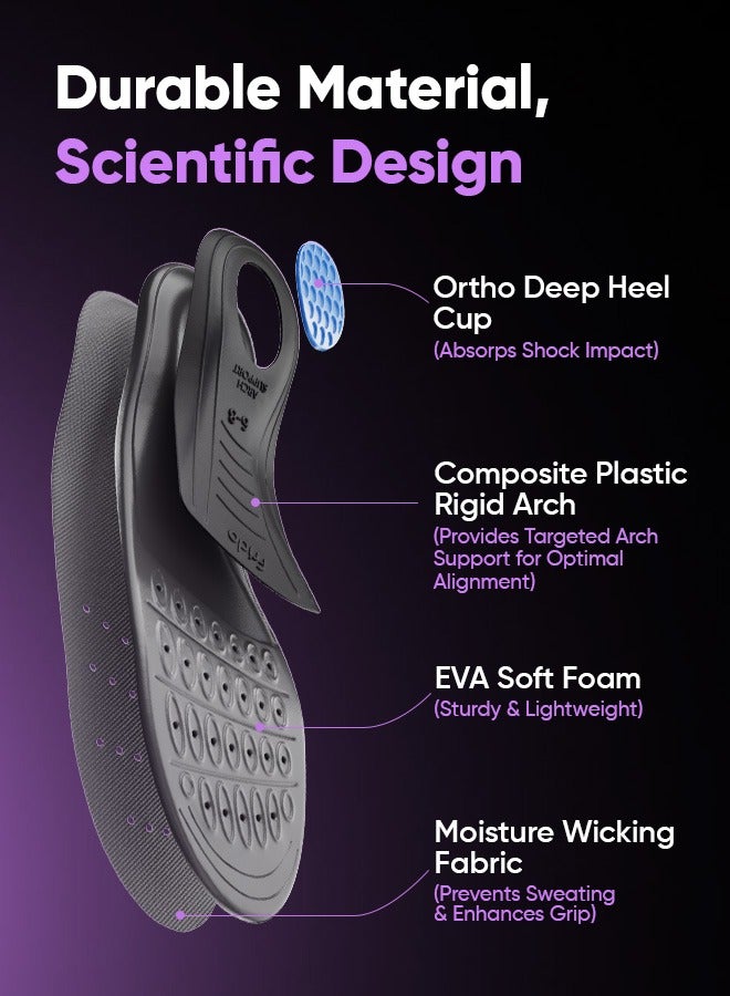 Frido Plastic Arch Support Frido Frido Arch Support Shoe Insoles