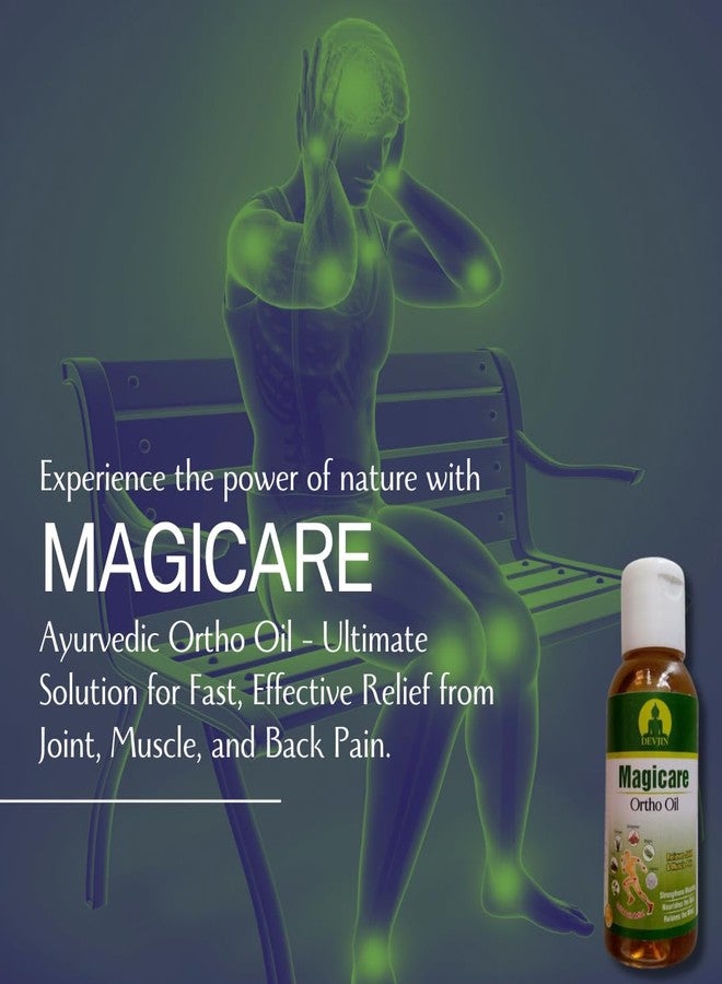 MAGICARE Ayurvedic Ortho Oil - 50ml | Well Balanced Blend of Nature's Precious Herbs & Oils | For Joints, Muscles & Back | Non-Greasy & Fast Absorbing | Daily Massage Oil for Body Relaxation & Wellness - Image 5
