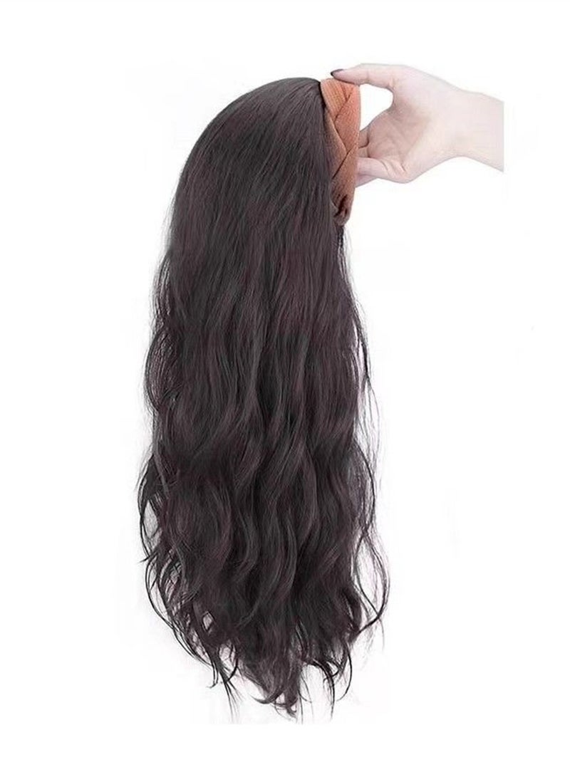 Headband wig integrated high skull artificial hair cosplay wig costumes dress up wig - Image 1