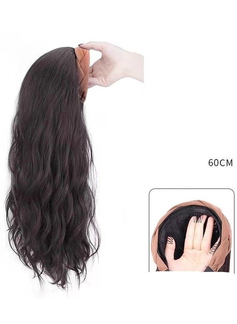 Headband wig integrated high skull artificial hair cosplay wig costumes dress up wig - Image 2