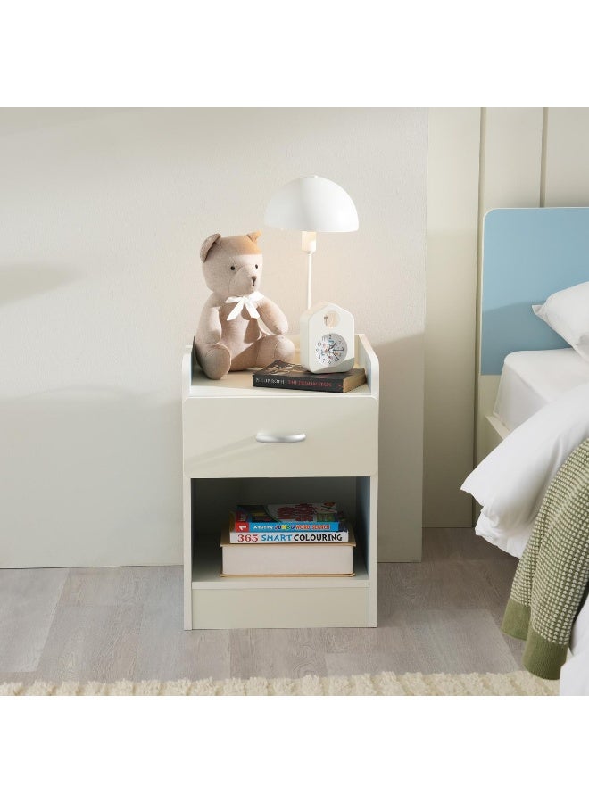 Pan Home Bella Kids Nightstand With 1 Drawer And Storage - Blue  - Image 2