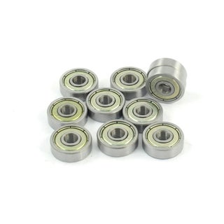 uxcell Sourcingmap 10 Pcs 625ZZ 5mm x 16mm x 5mm Shielded Deep Groove Radial Ball Bearing