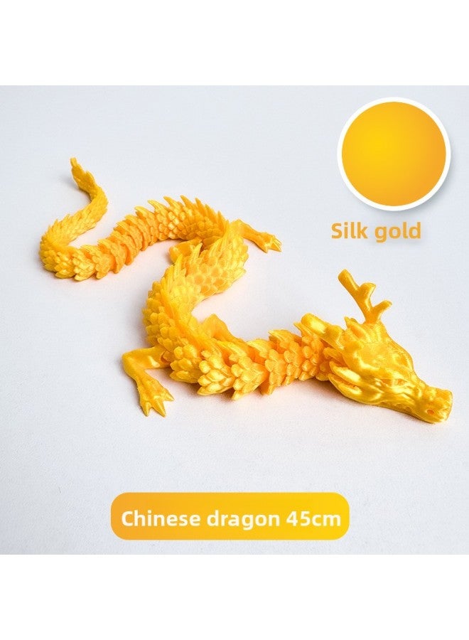 Net Red 3d Printing Dragon Luminous Children's Toys Chinese Dragon Joint Movable Three-dimensional Bone Joint Dragon Model Ornaments