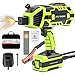 TRQWH Portable Welding Machine 110V ARC Handheld Welder IGBT Inverter Welding Gun Stick Welder 5 Variable Current Adjustment Hand Held Welder Machine Fit for 11618 Welding Rods Green - Image 2