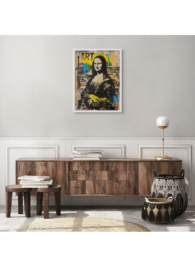 آرت دیکور  ديكور فني مؤطر صورة فنية جميلة طباعة الموناليزا فن البوب ​​مطبوعات نابضة بالحياة ديكور الحائط لغرفة المعيشة غرفة النوم مكتب استوديو ديكور المنزل - Image 2