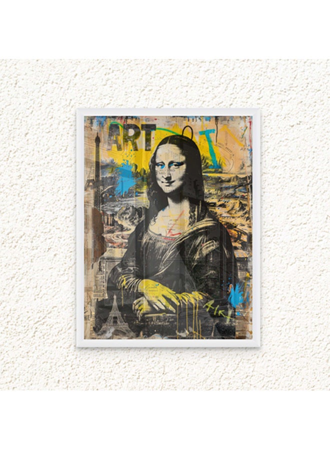 آرت دیکور  ديكور فني مؤطر صورة فنية جميلة طباعة الموناليزا فن البوب ​​مطبوعات نابضة بالحياة ديكور الحائط لغرفة المعيشة غرفة النوم مكتب استوديو ديكور المنزل - Image 1